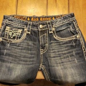 Rock Revival Jasper Boot Cut Jeans 33 waist